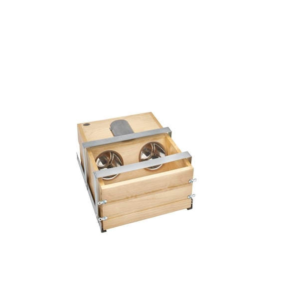 Rev-A-Shelf Drawer Replacement, Maple Veneer, Light Brown, 15 in W, 8.98 in H, 20.81 in D, 20.5 in L 4VOD-18SC-1 - main